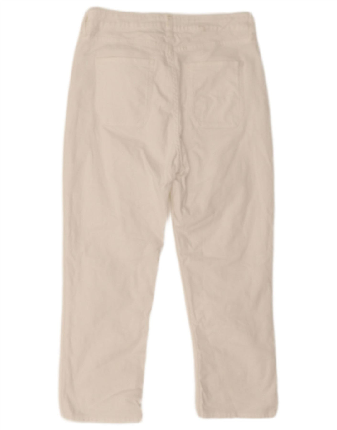 Fat Face Blugi Capri pentru femei UK 12 Medium W28 L20 Bumbac alb