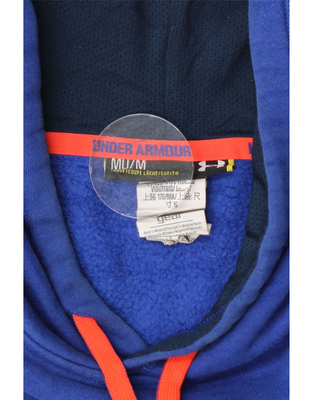 Pulover pentru bărbați UNDER ARMOUR, bumbac albastru mediu