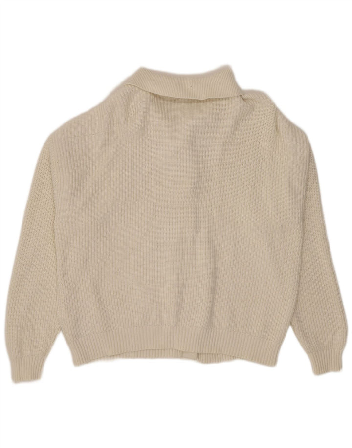 Pulover cardigan pentru femei Marks & Spencer UK 16, mare, albă, viscoză