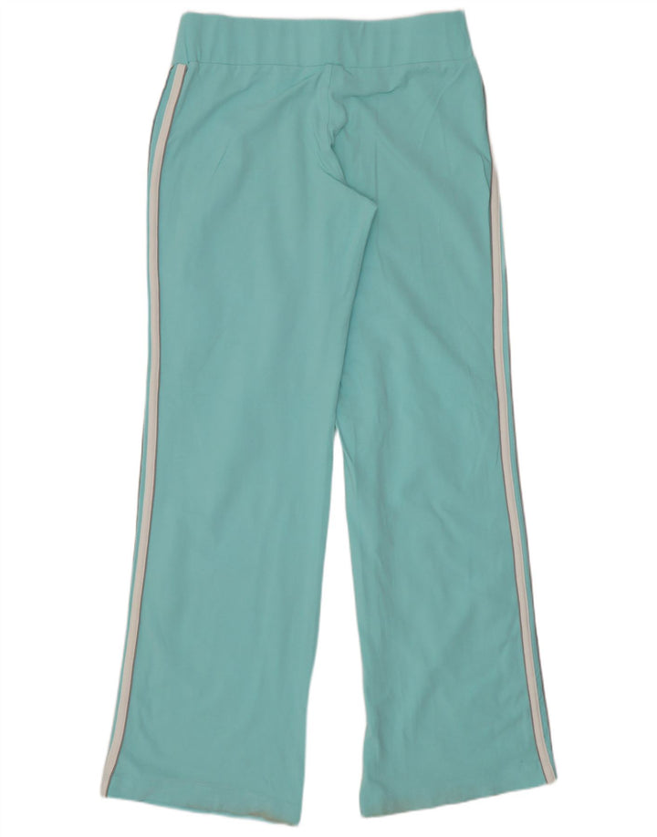Pantaloni de trening obișnuiți pentru femei Adidas, bumbac turcoaz mediu
