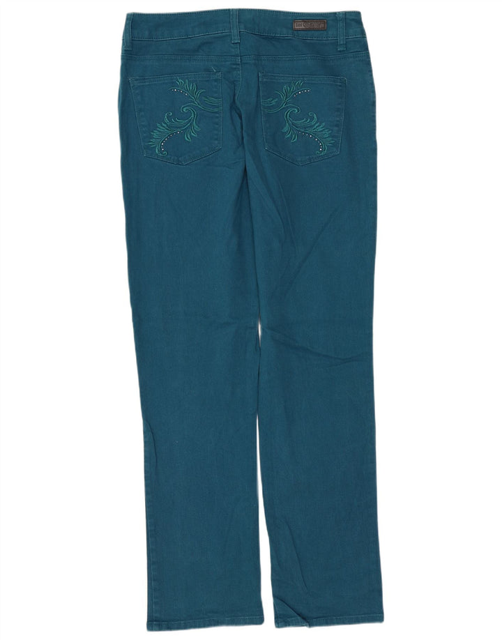 Blugi drepti pentru femei Lee Classic Fit US 8 Medium W30 L29 Bumbac albastru