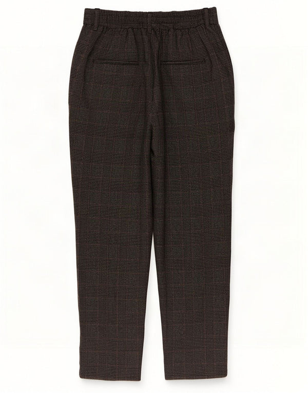Pantaloni chino slim pentru femei Zara Mici L28 L24 Gri Houndstooth