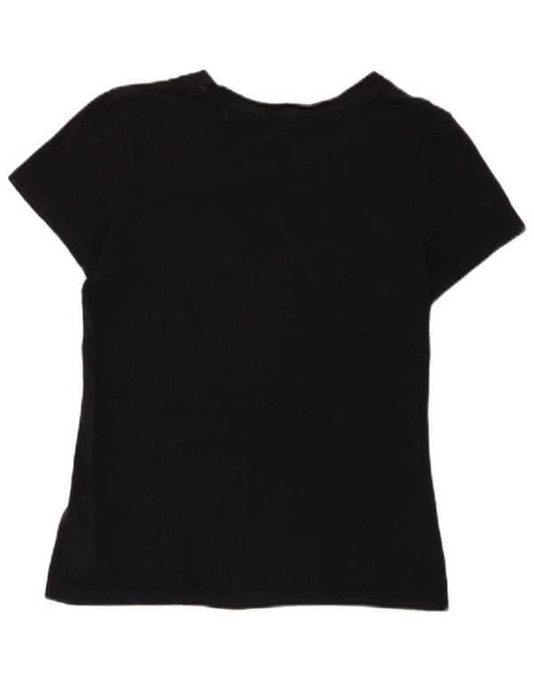 Tricou grafic pentru femei Calvin Klein Jeans Top UK 10 Bumbac negru mic