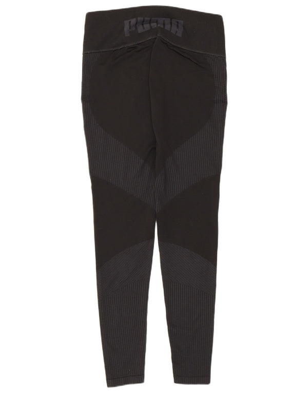 Leggings cu grafic pentru femei Puma UK 14 Large Black Striped