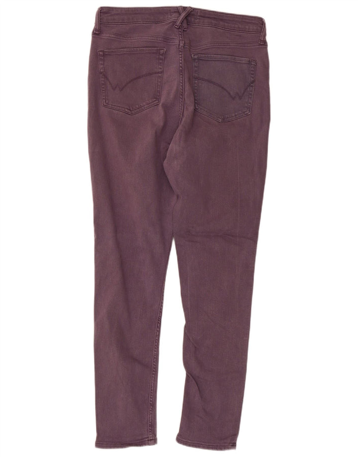 WHITE STUFF Blugi skinny pentru femei cu talie înaltă UK 14 Large W32 L28 Violet