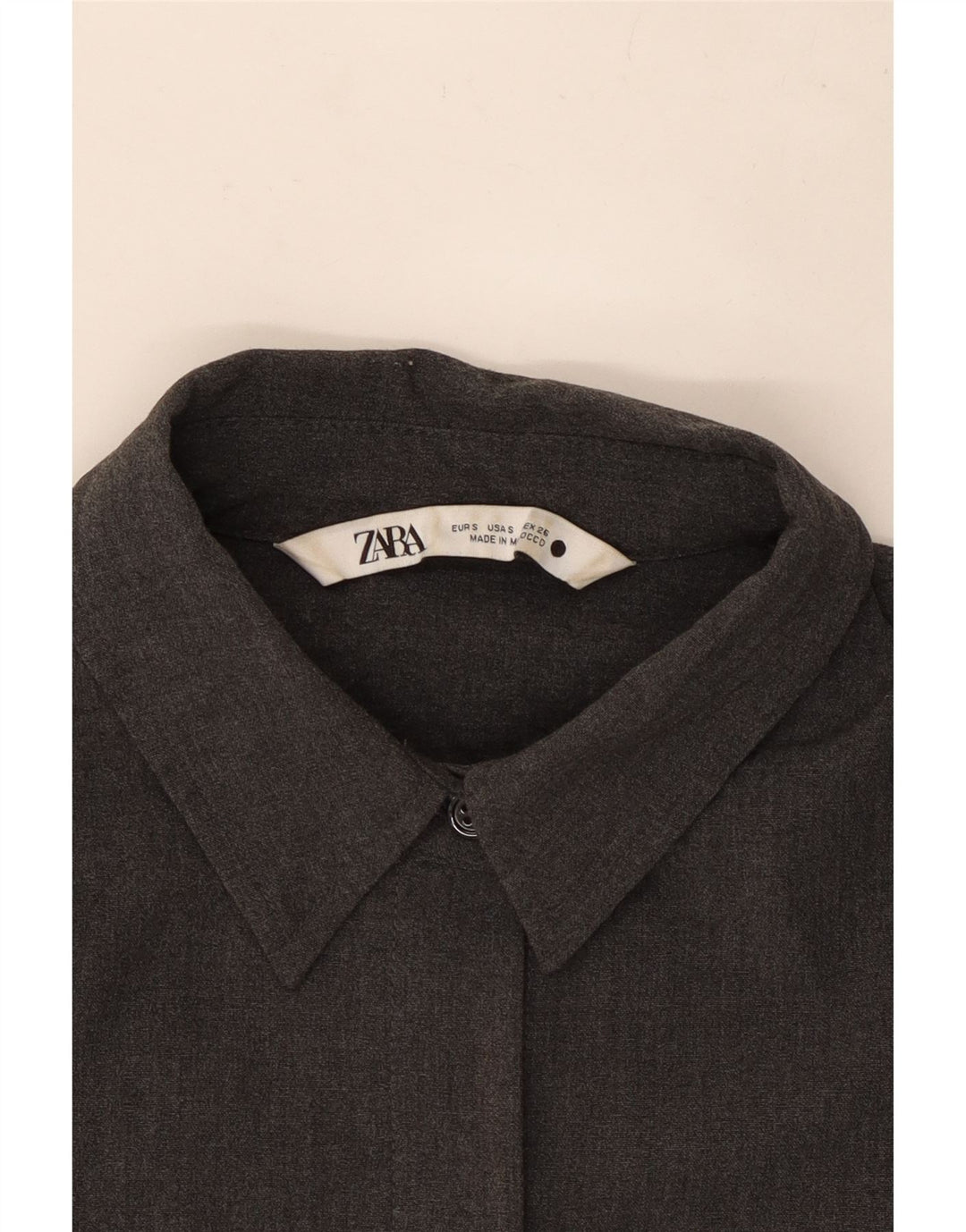 Cămașă loose-fit Zara pentru femei UK 10 Small Gri