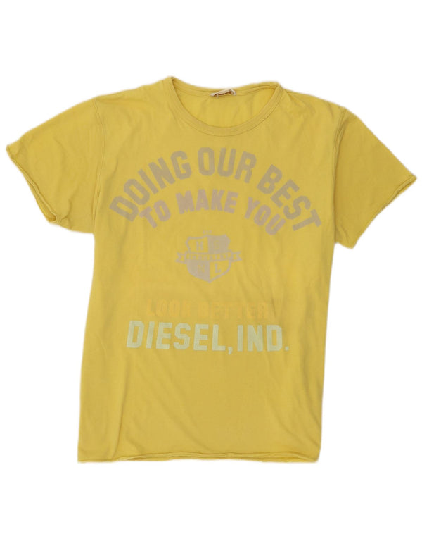 Tricou grafic pentru bărbați Diesel Top XL Galben