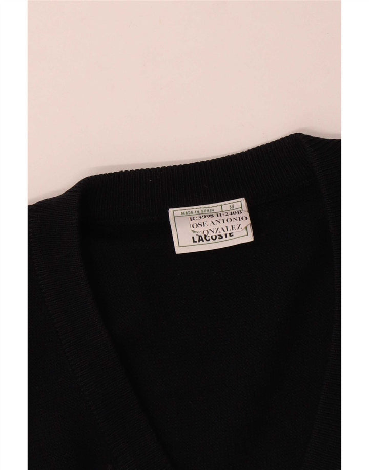 Pulover pentru bărbați Lacoste cu decolteu în V, bleumarin mediu
