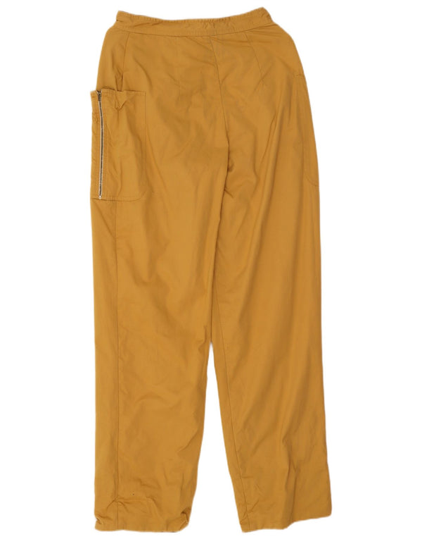 Pantaloni drepți casual pentru femei vintage IT 42 Medium W24 L30 Galben