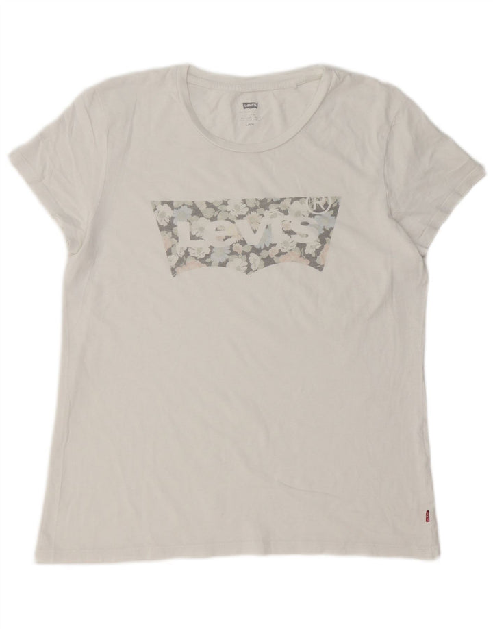 Tricou grafic Levi's pentru femei Top UK 16 Large White