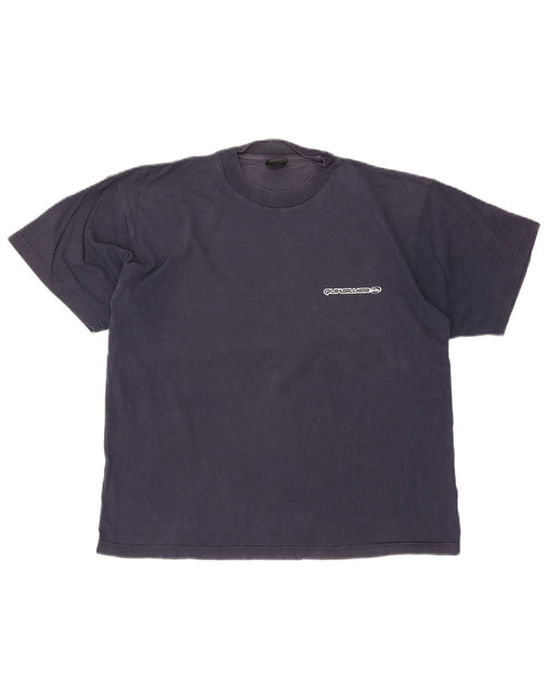 Tricou grafic Quiksilver pentru bărbați Top mic din bumbac bleumarin