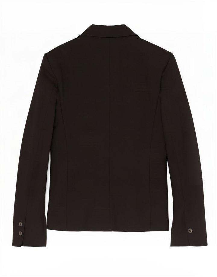 Blazer pentru femei Zara cu 1 nasture EU 34 2XS Poliester negru