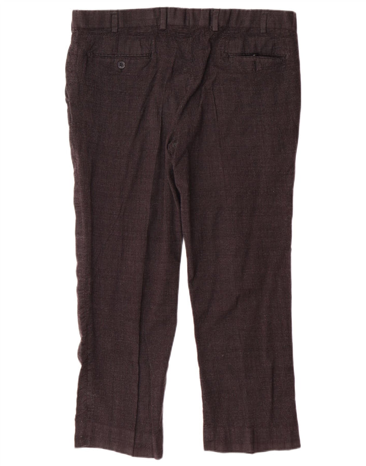 MARKS & SPENCER Pantaloni tăiați drept bărbați cu autograf W40 L26 negri