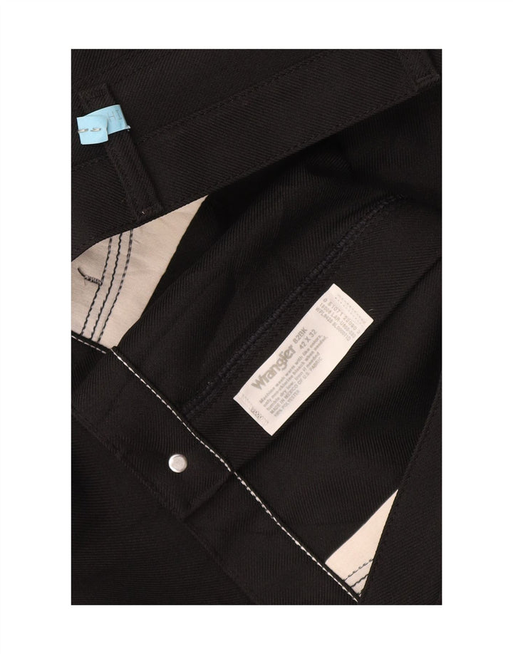 Pantaloni casual drepti pentru bărbați Wrangler W42 L32 Poliester negru