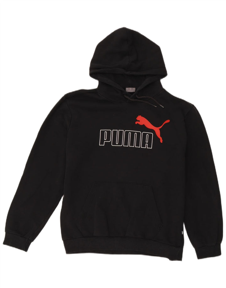 Pulover pentru bărbați Puma Graphic Hoodie, bumbac mediu negru