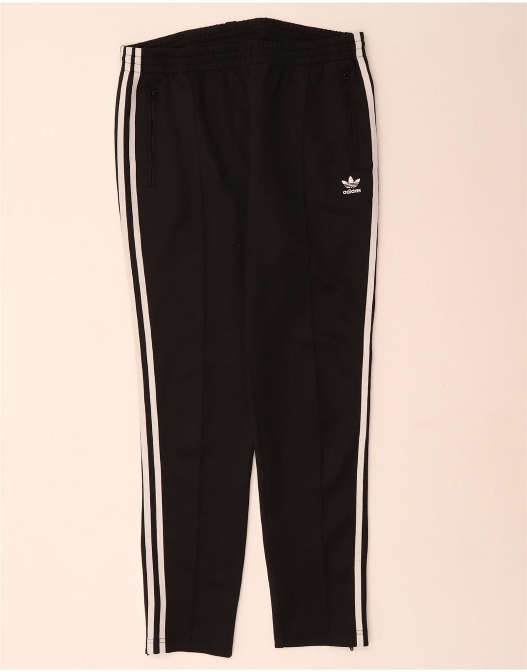 Pantaloni de trening ADIDAS pentru femei UK 12 Poliester mediu negru