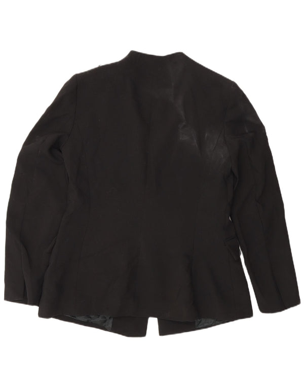 Blazer pentru femei Zara UK 14, mare, negru, poliester