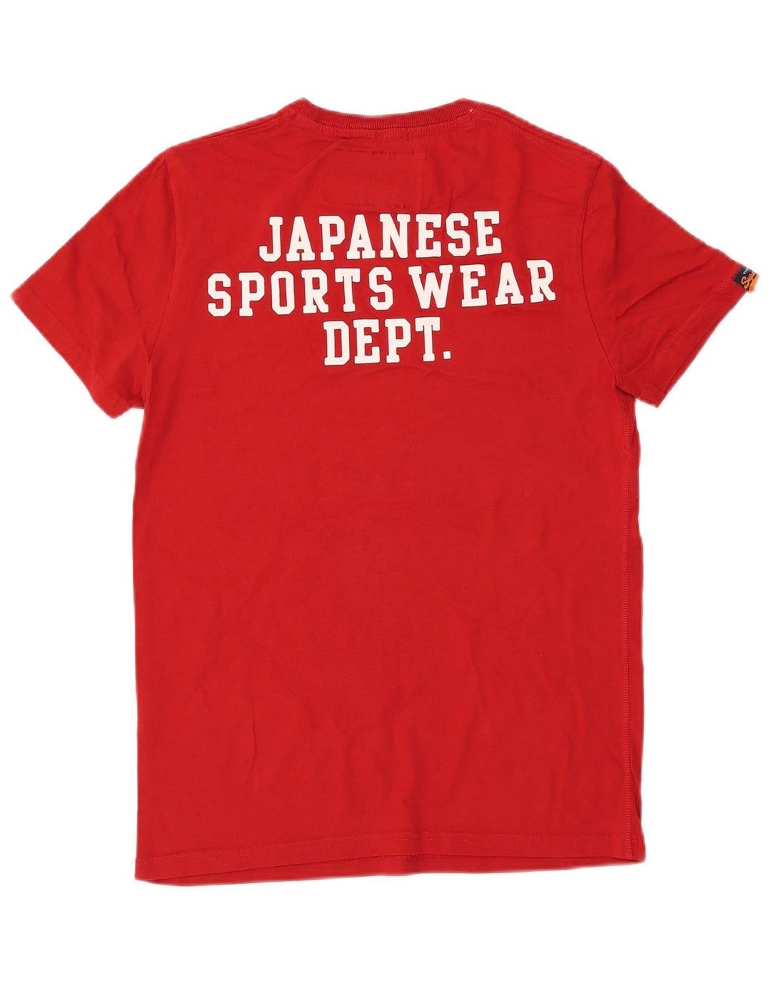 Tricou cu grafic Tigers Superdry pentru bărbați Top din bumbac roșu mediu