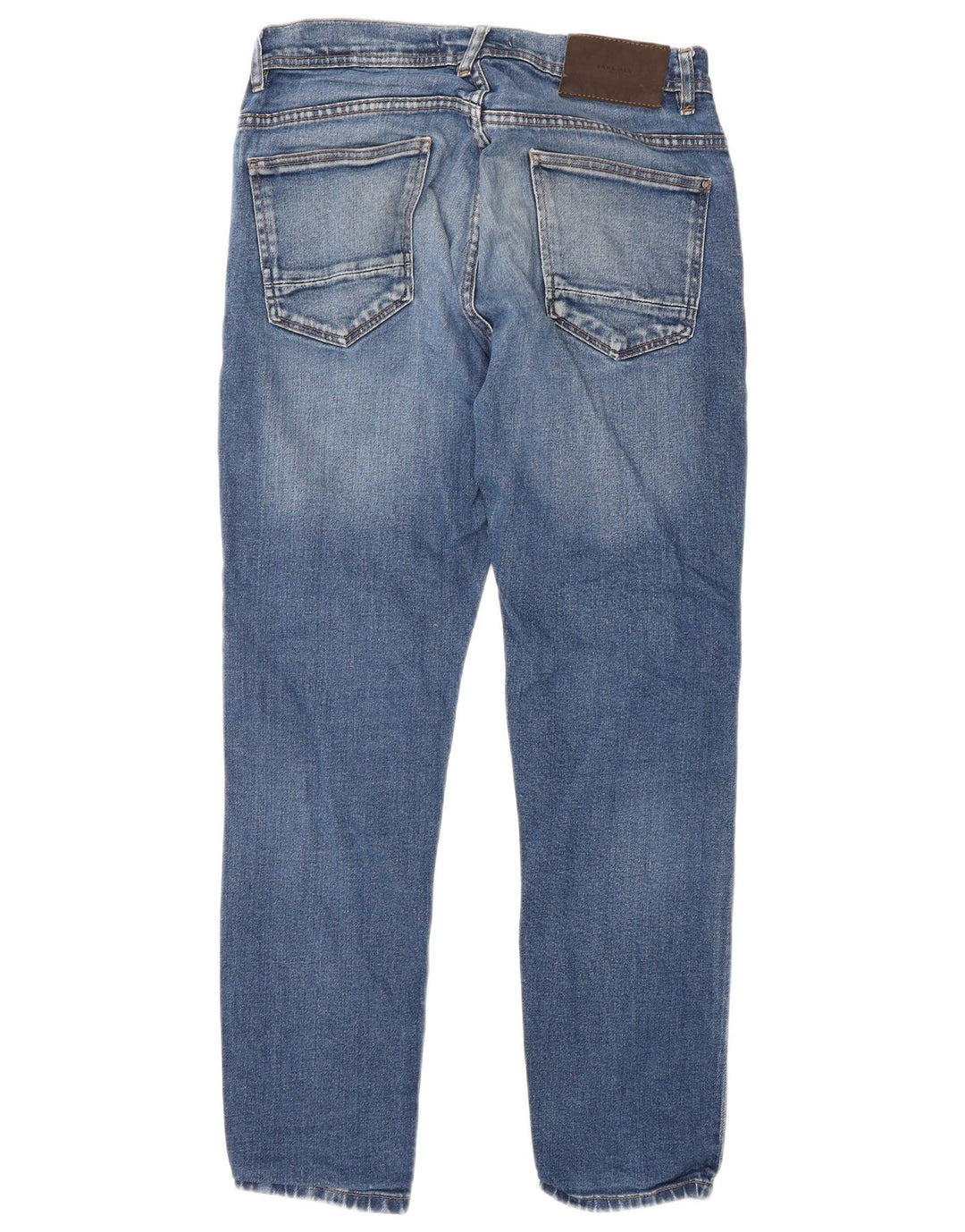 Blugi slim pentru bărbați Zara EU 42 Large W32 L30 Albastru