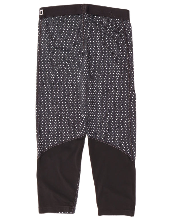 Leggings cu grafice Nike Dri Fit pentru femei UK 14 Sport mari, cu pete, albastru marin