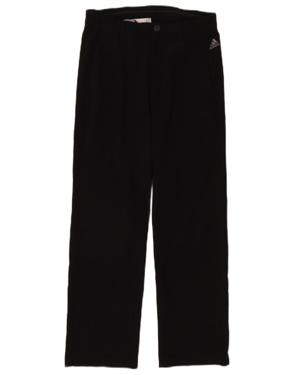 Pantaloni Chino Drepți Adidas Băieți 11-12 Ani Mediu W26 L26 Negru