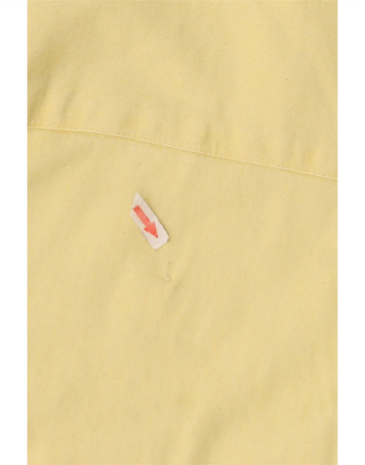 Cămașă din denim cu mânecă scurtă pentru bărbați Levi's, bumbac galben mediu