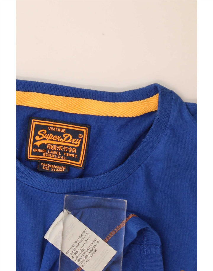 Tricou Bărbați Superdry Top XL Bumbac Albastru