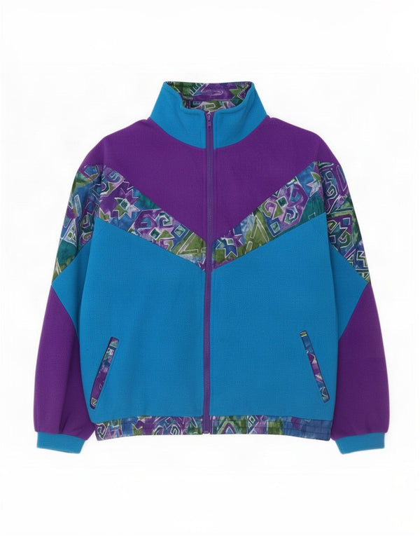 Gilet vintage pentru bărbați din lână UK 42 XL, albastru, bloc de culoare