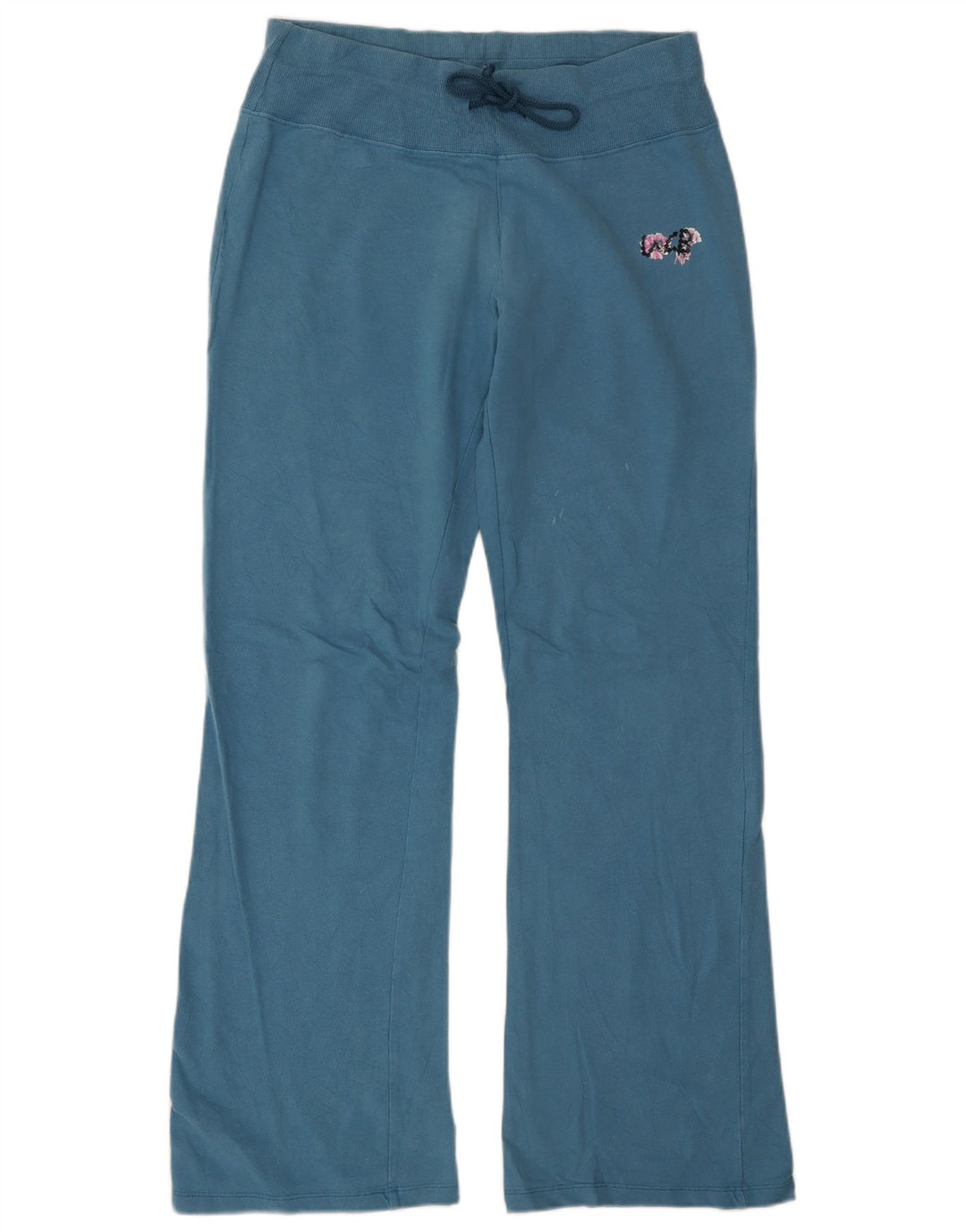 Pantaloni de trening Benetton pentru femei UK 12 Medium W27 L32 Blue Bumbac