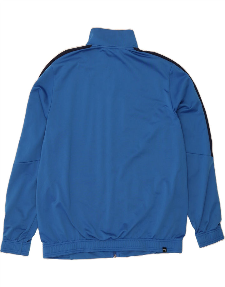 PUMA Mens Tracksuit Top Jacket XL Blue Colourblock Polyester Vintage Puma and Second-Hand Puma from Messina Hembry 