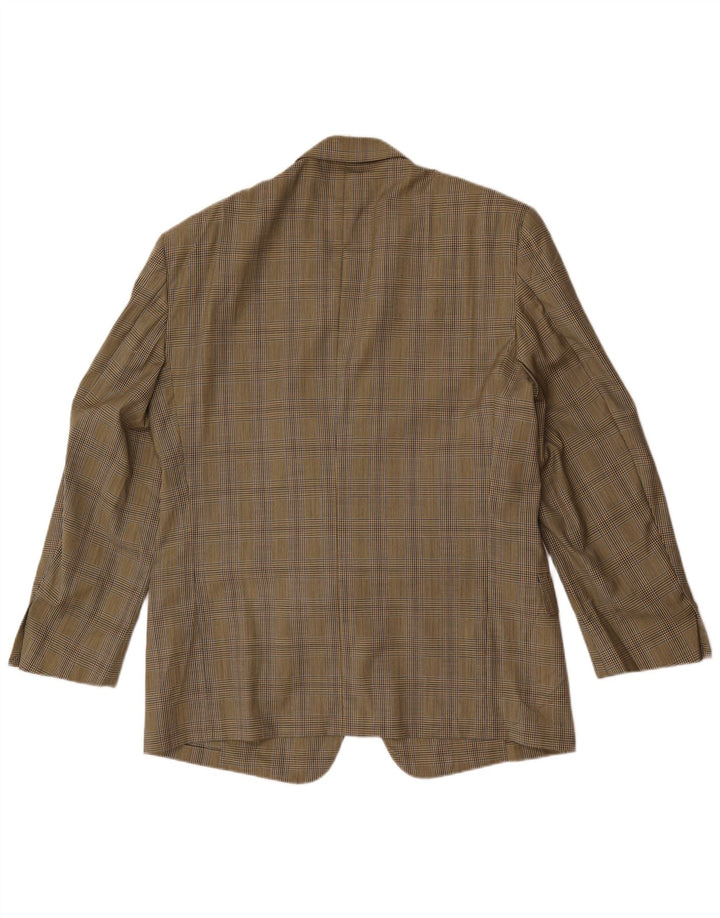 Jachetă Valentino pentru bărbați cu 2 nasturi IT 56 3XL Bej Houndstooth