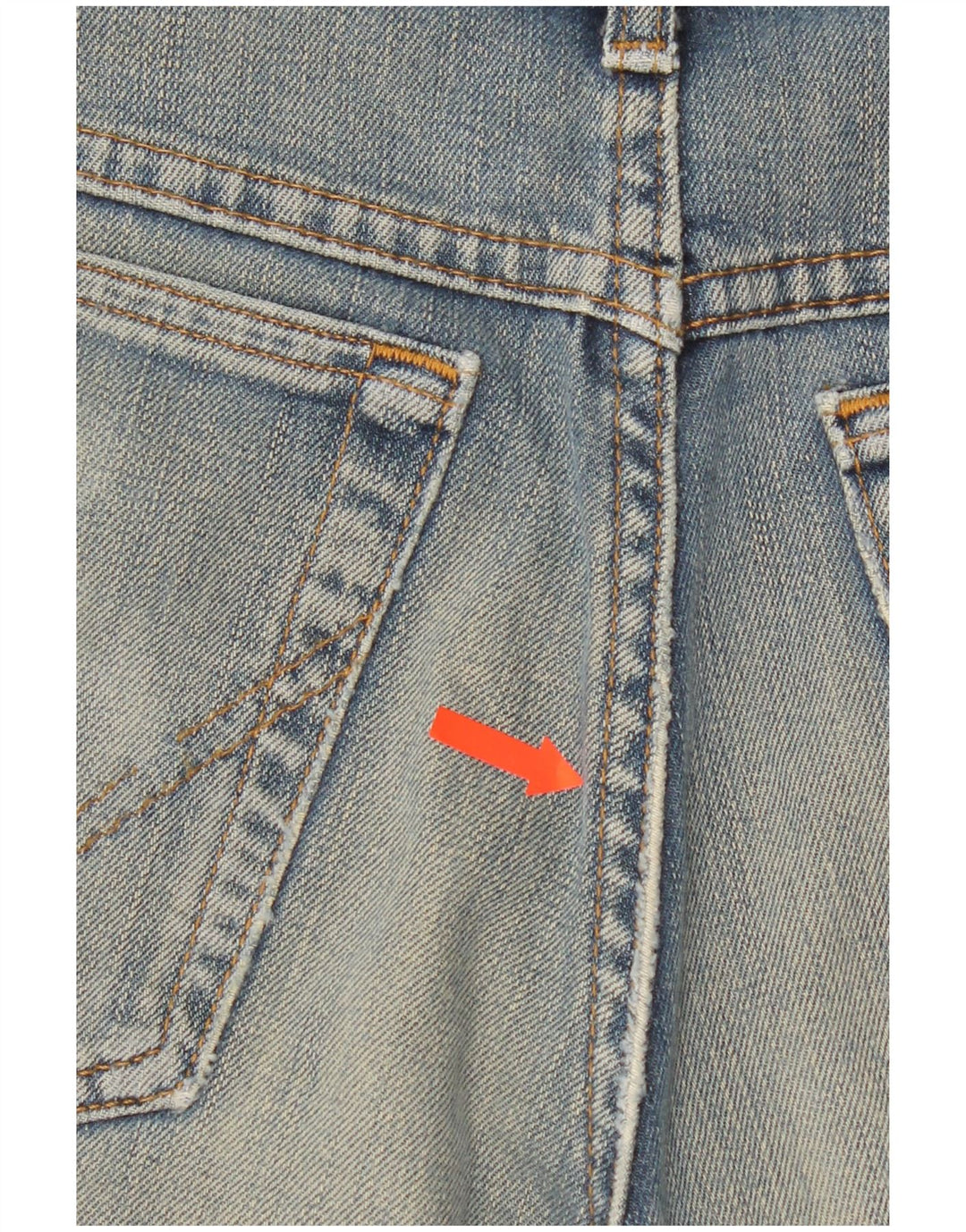 Pantaloni scurți din denim Wrangler pentru femei W31, bumbac albastru mediu