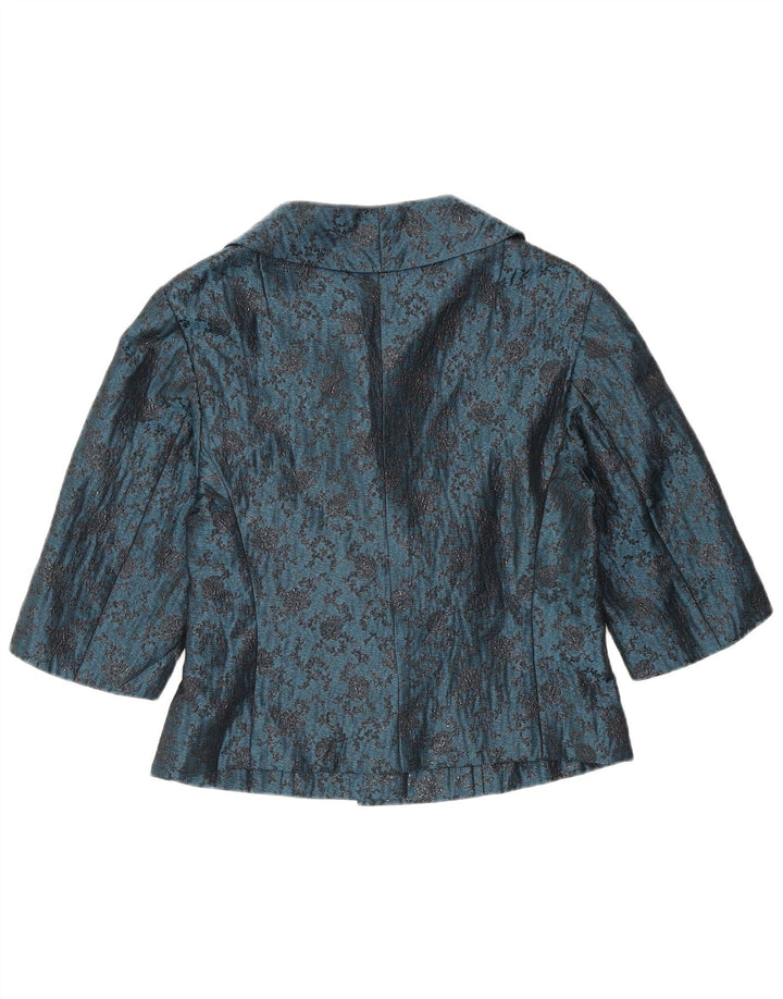 Set de 2 bucăți Vintage pentru femei, 2 nasturi, UK 12 Medium Blue Floral