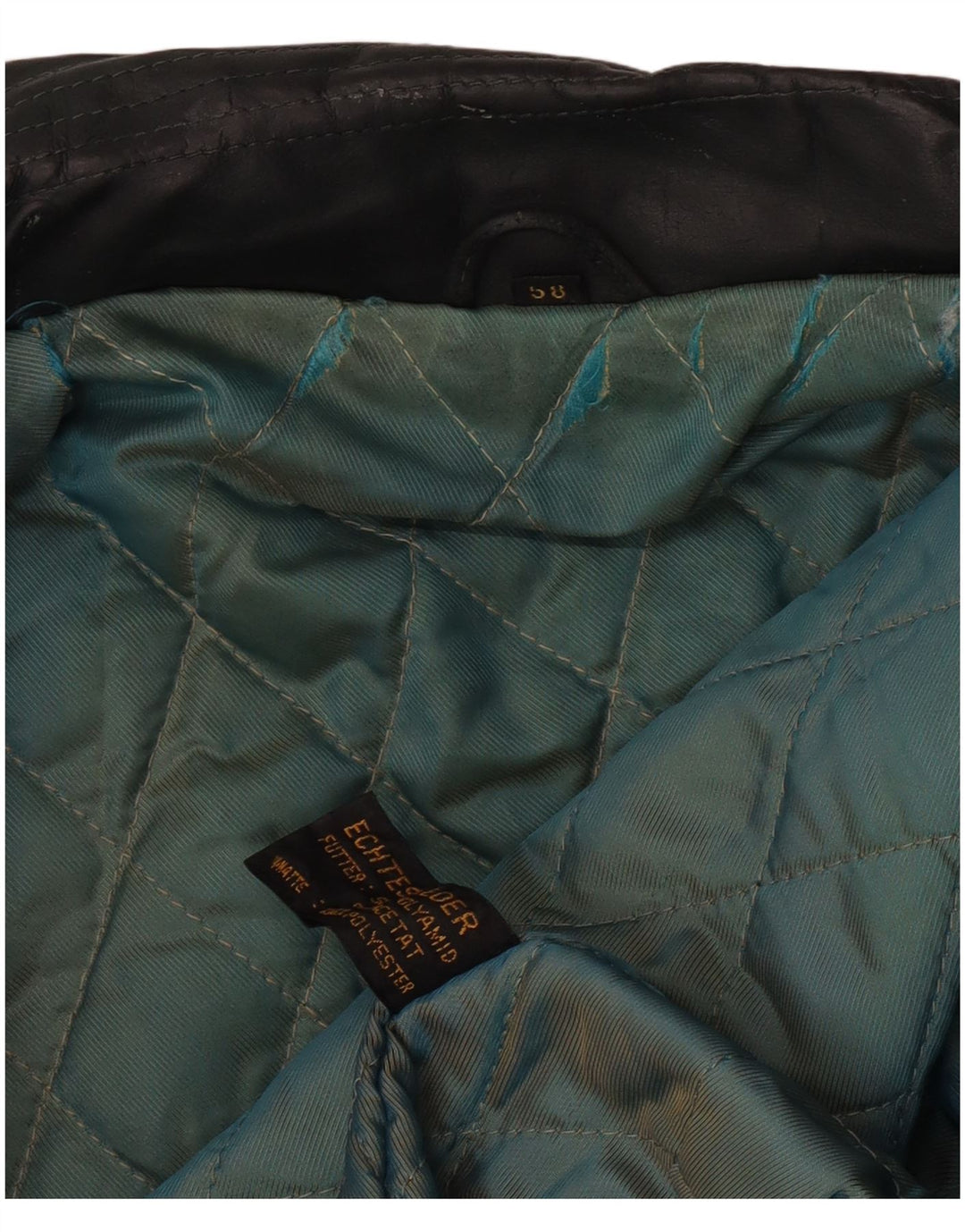 Jachetă din piele vintage pentru bărbați IT 58 4XL din piele verde