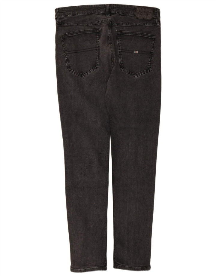 Blugi slim pentru bărbați Tommy Hilfiger W36 L30 bumbac negru