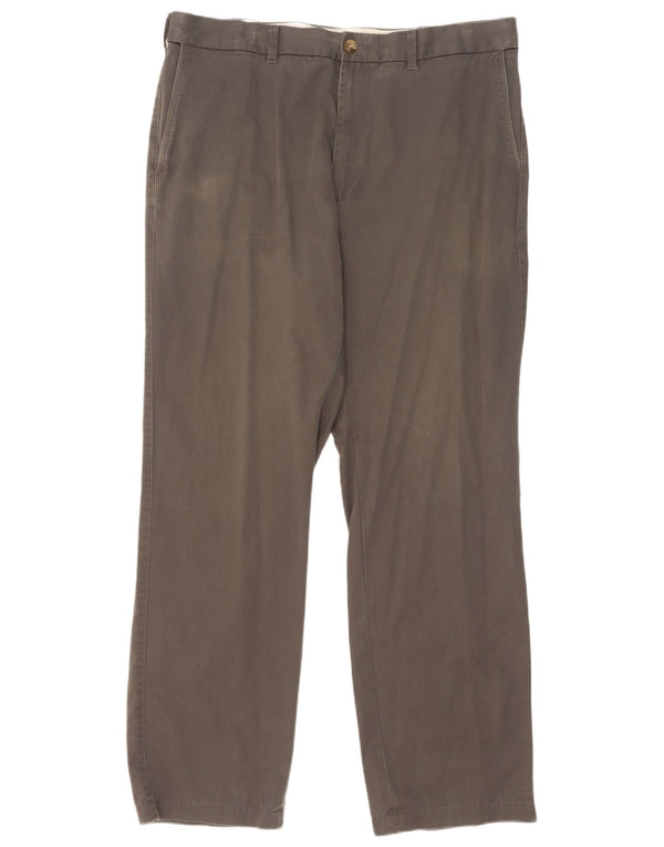 Marks & Spencer Pantaloni chino drepți Blue Harbour pentru bărbați L38 L33 kaki