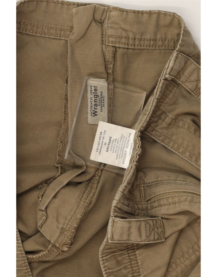 WRANGLER Mens Cargo Shorts W40 XL Khaki Cotton Vintage Wrangler and Second-Hand Wrangler from Messina Hembry 