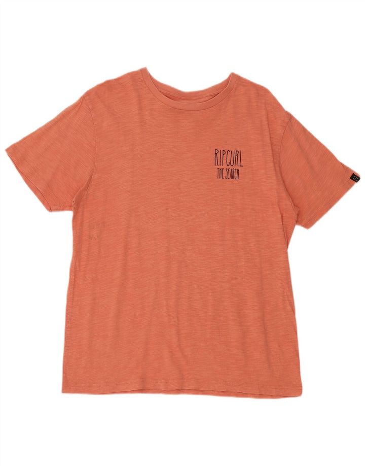 Tricou grafic pentru bărbați Rip Curl Top mare din bumbac portocaliu
