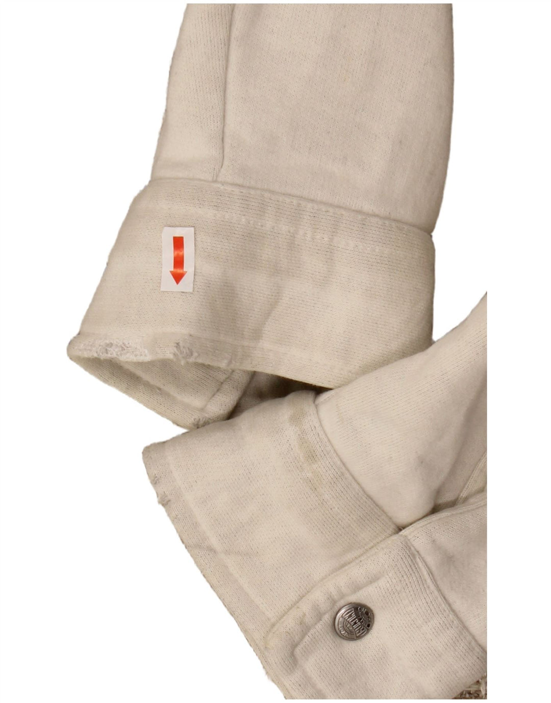 Jachetă bomber cu grafică pentru bărbați VINTAGE UK 44 2XL Lână cu dungi bej