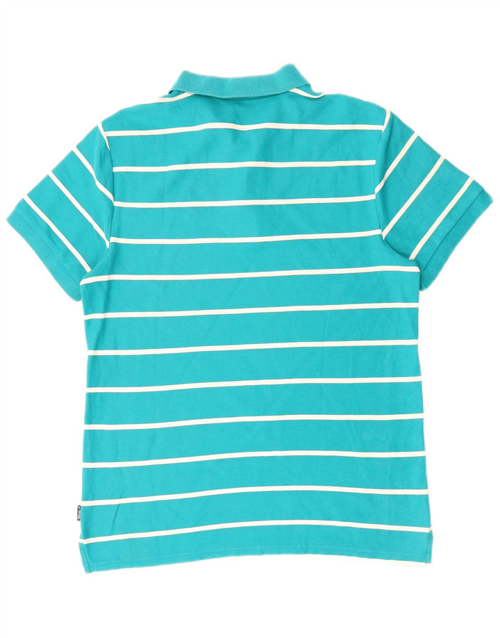 Tricou polo NIKE pentru bărbați, bumbac cu dungi albastre mari