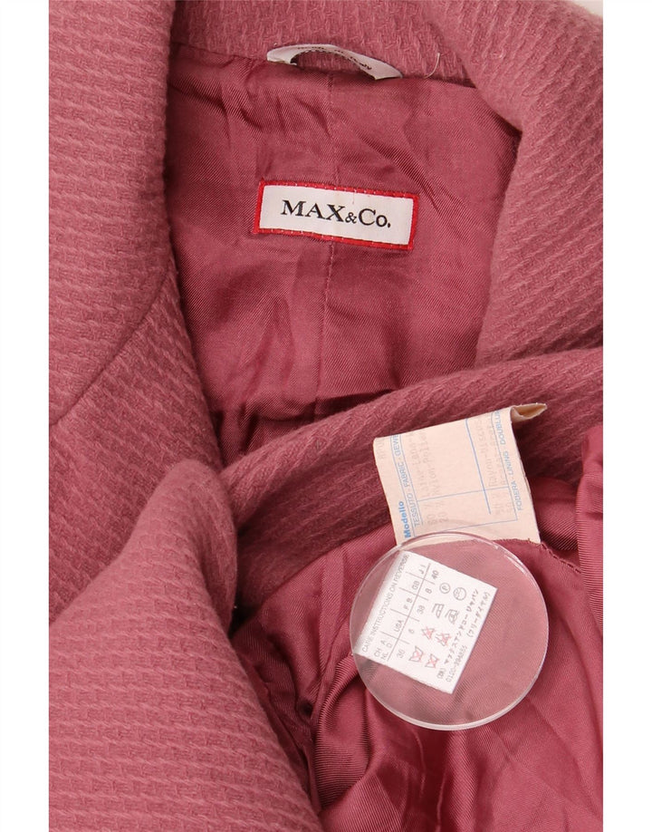 MAX & CO. Pardesiu pentru femei UK 8 mic roz din lână