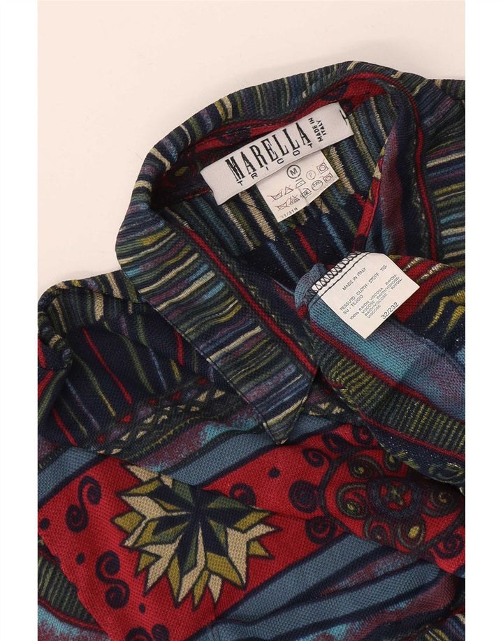 Bluză cămașă pentru femei Marella UK 14 Medium Multicolor Geometric