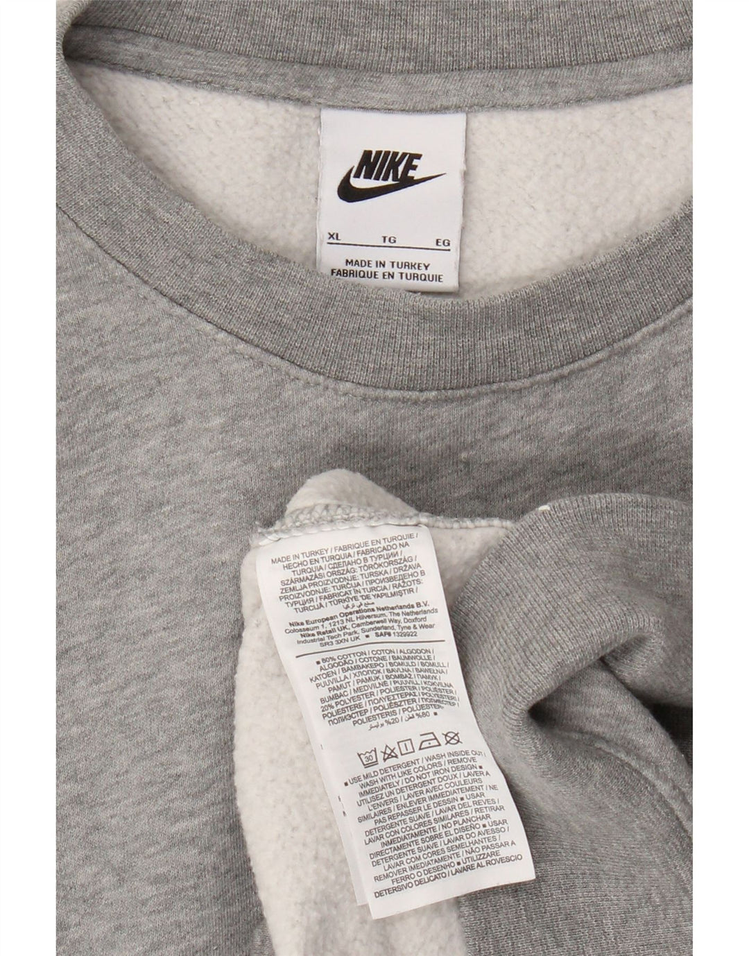 Hanorac pentru bărbați Nike Jumper XL bumbac gri