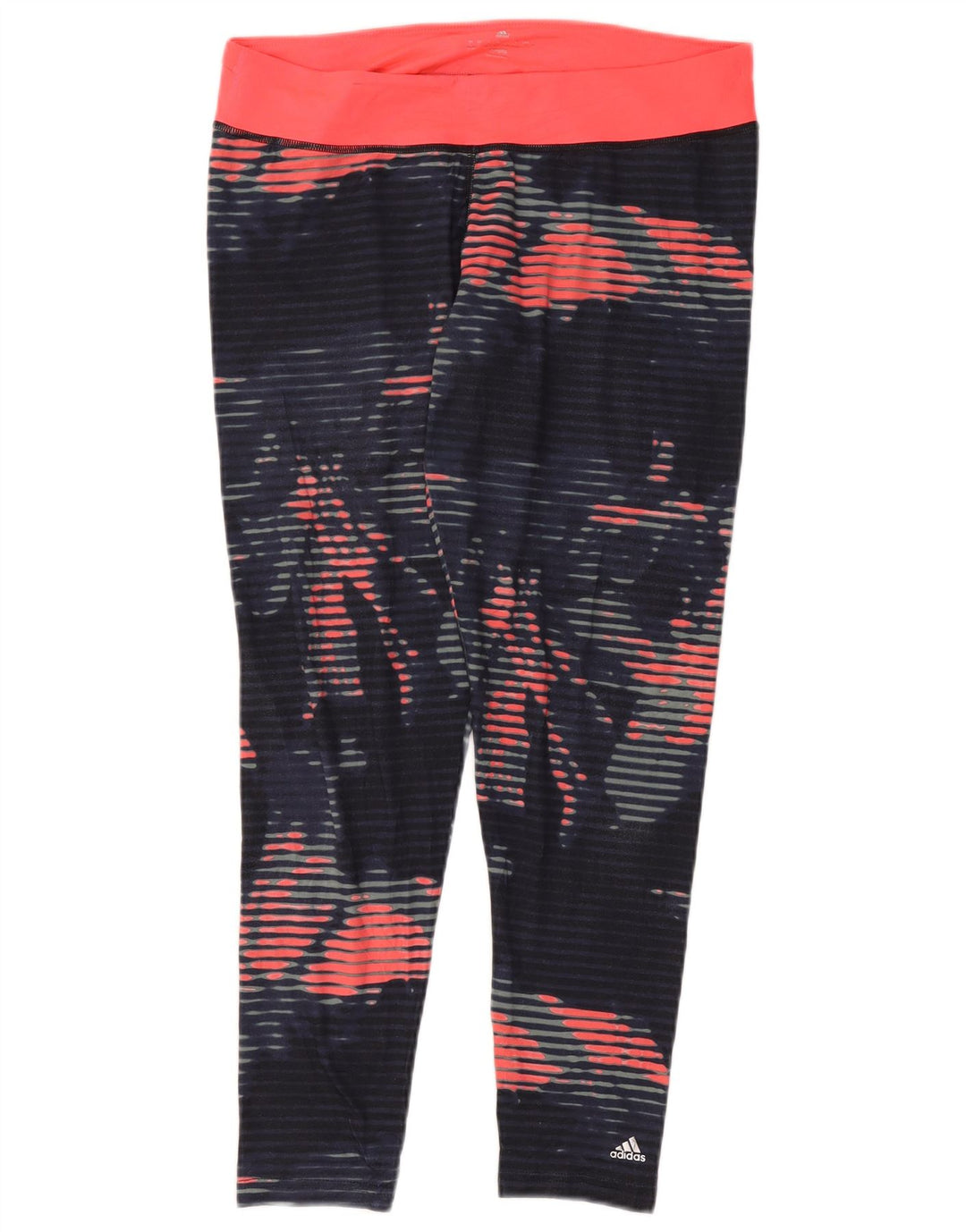 Leggings Climalite ADIDAS pentru femei Marea Britanie 16/18, mari bleumarin, floral