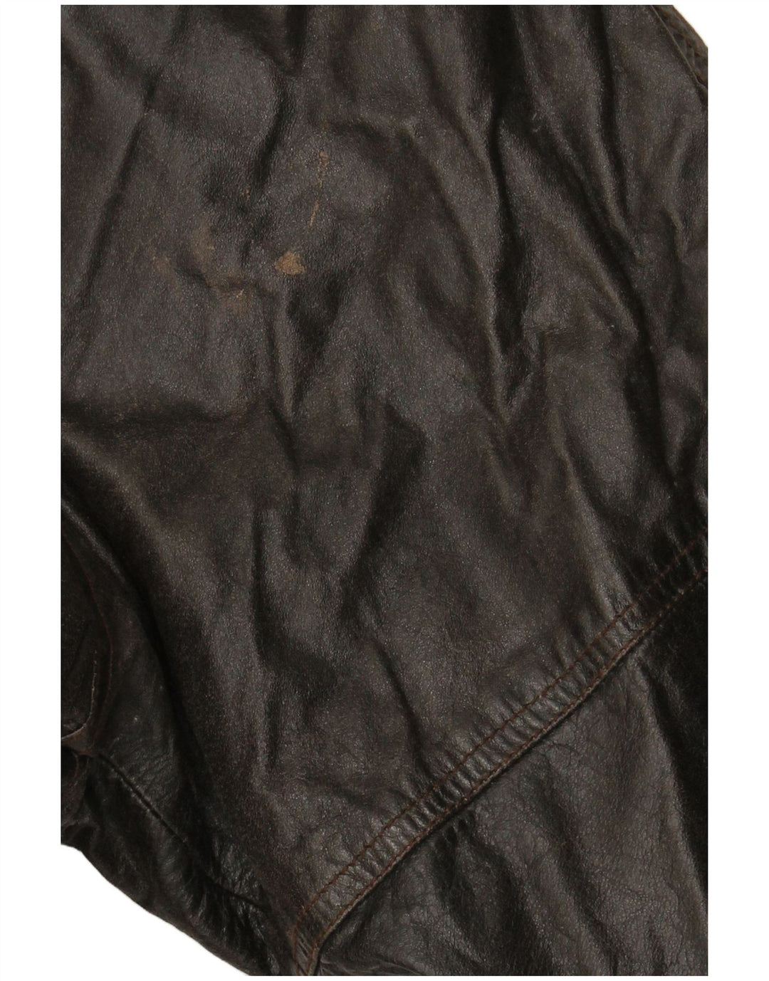 VINTAGE Palton din piele dublu pentru femei EU 38, maro mediu, piele