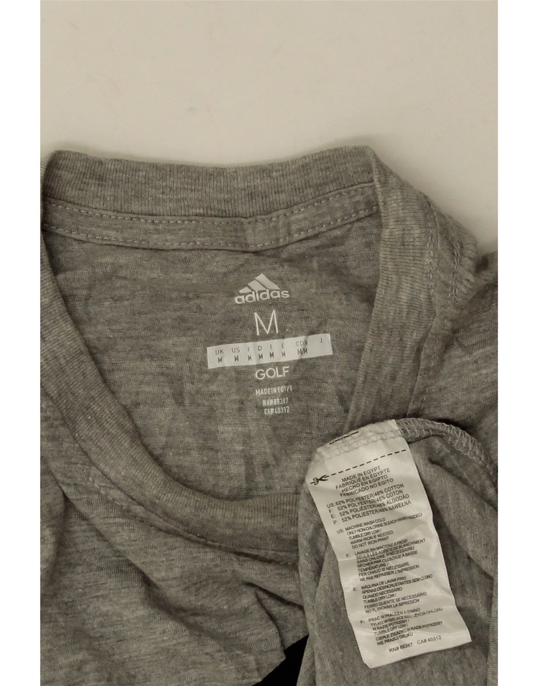 Tricou grafic pentru bărbați Adidas Top Mediu Gri din poliester cu pete