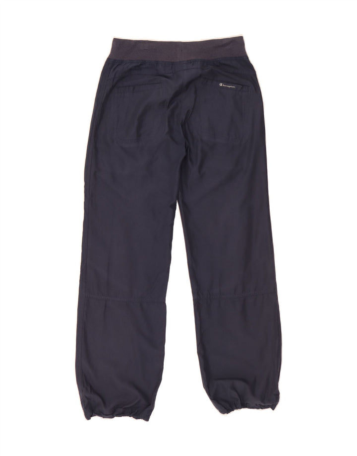 CHAMPION Womens Tracksuit Trousers UK 10 Small Navy Blue Polyester Vintage Champion and Second-Hand Champion from Messina Hembry 