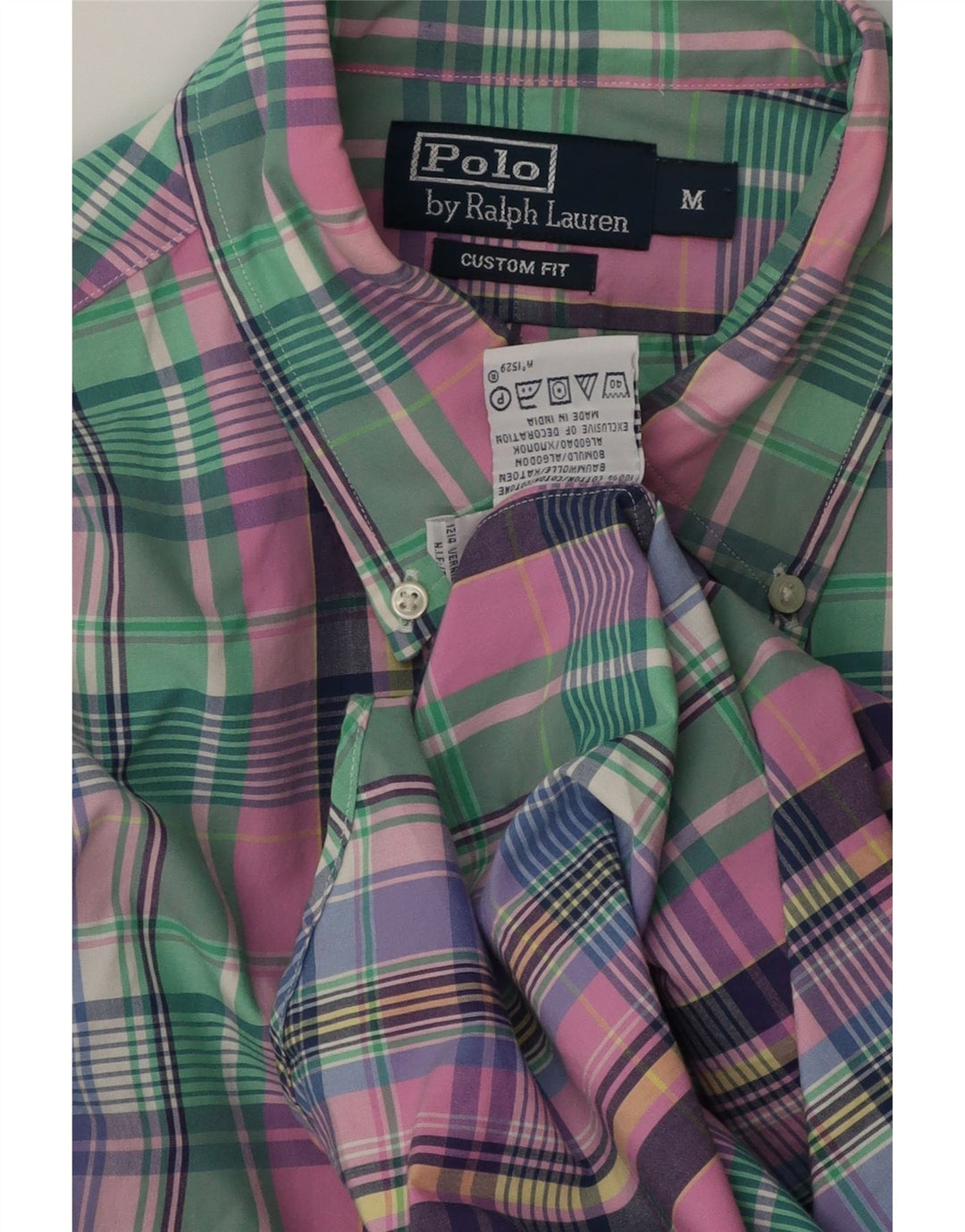 Cămașă personalizată Polo Ralph Lauren pentru bărbați, bumbac cu carouri multicolore