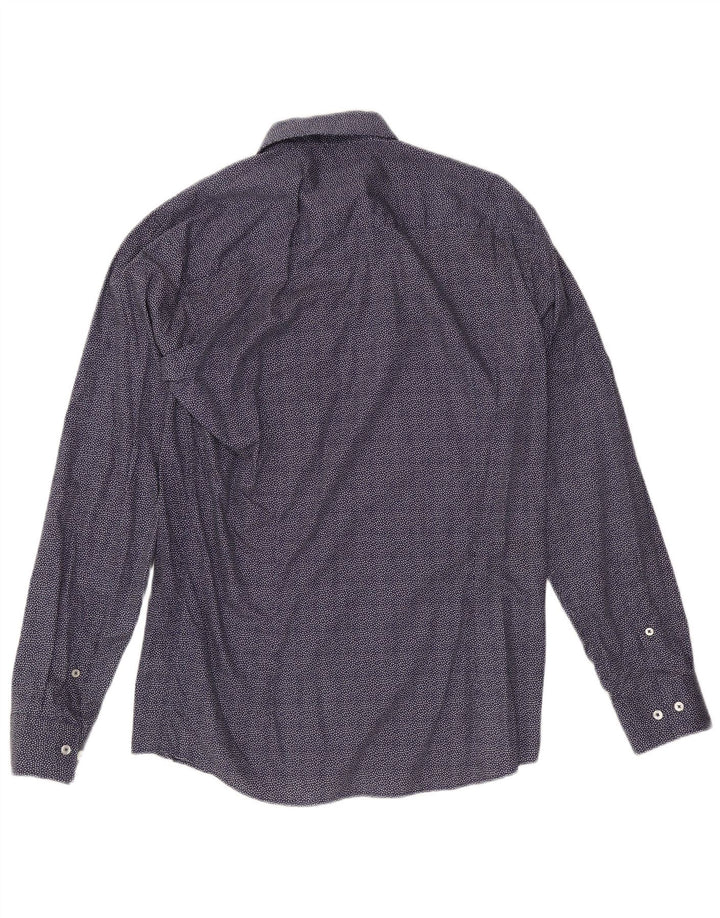 Cămașă pentru bărbați Calvin Klein Slim Fit Mărimea 41, mare, albastru, bumbac cu pete