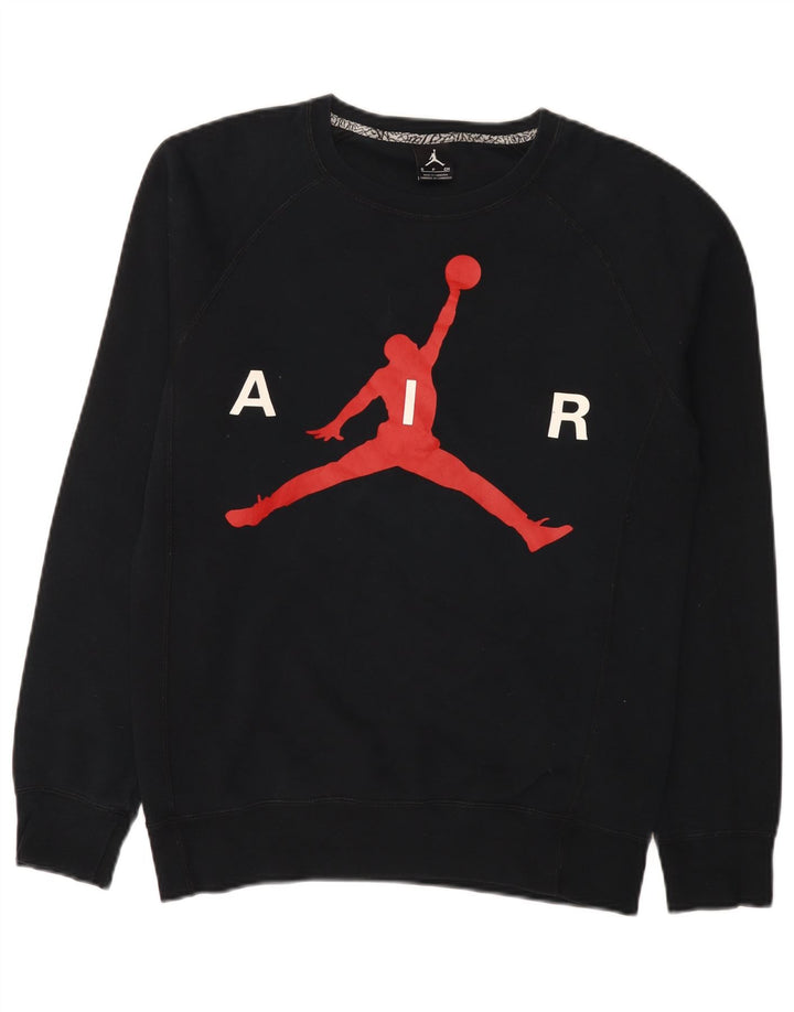 Hanorac grafic pentru bărbați Jordan Jumper mic, negru, bumbac